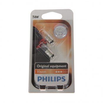 134 р. Лампа 12V T4W BA9s блистер (2шт.) PHILIPS PHILIPS 12929b2  с доставкой в г. Воронеж. Увеличить фотографию 1