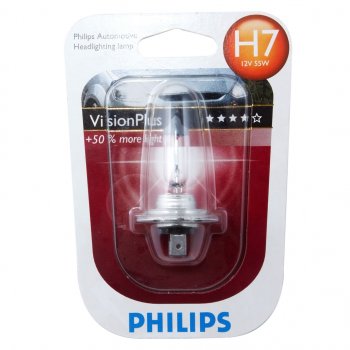 1 199 р. Лампа 12V H7 55W PX26d +60% блистер (1шт.) Visionplus PHILIPS PHILIPS 12972vpb1  с доставкой в г. Воронеж. Увеличить фотографию 1