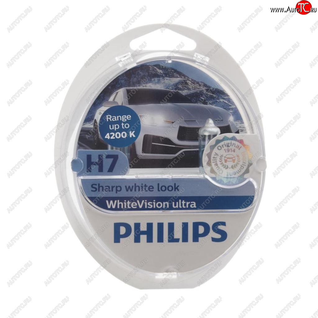 3 099 р. Лампа набор 12V H7 55W+W5WT105 PX26d 4200K бокс (2шт.+2шт.) White Vision Ultra PHILIPS PHILIPS 12972wvu2  с доставкой в г. Воронеж