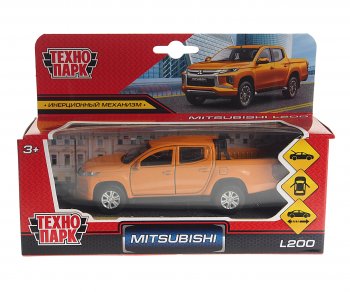 829 р. Модель автомобиля MITSUBISHI L200 металлическая ТЕХНОПАРК ТЕХНОПАРК 12 fil-gy  с доставкой в г. Воронеж. Увеличить фотографию 1