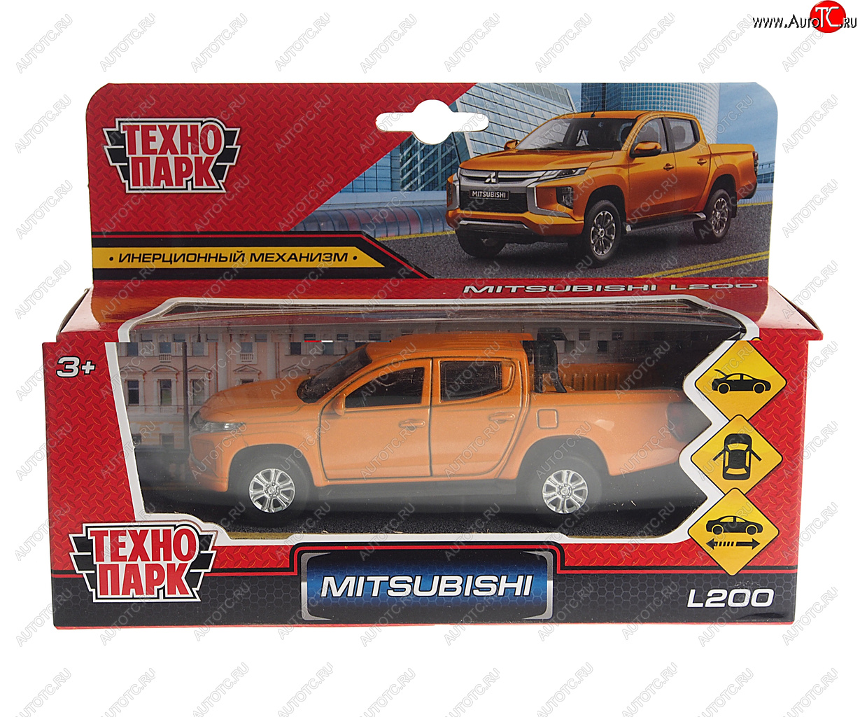829 р. Модель автомобиля MITSUBISHI L200 металлическая ТЕХНОПАРК ТЕХНОПАРК 12 fil-gy  с доставкой в г. Воронеж