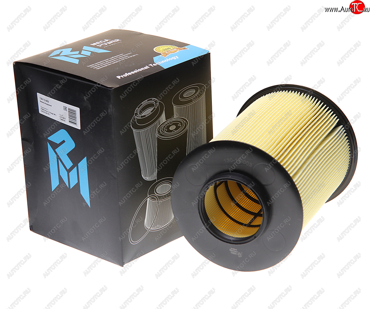 819 р. Фильтр воздушный FORD Focus 2,3,Kuga (08-) VOLVO S40 (07-) (круглый) MEGAPOWER MEGAPOWER 130-13-003  с доставкой в г. Воронеж