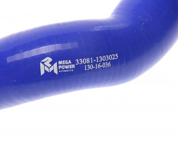 399 р. Патрубок ГАЗ-33081,3309 радиатора отводящий нижний силикон MEGAPOWER MEGAPOWER 130-16-036  с доставкой в г. Воронеж. Увеличить фотографию 3