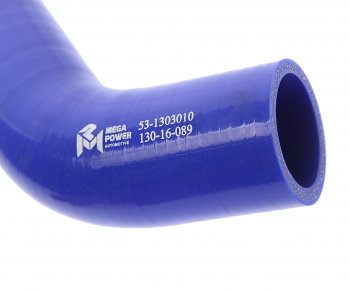 349 р. Патрубок ГАЗ-53 радиатора подводящий верхний силикон (d=38) MEGAPOWER MEGAPOWER 130-16-089  с доставкой в г. Воронеж. Увеличить фотографию 2