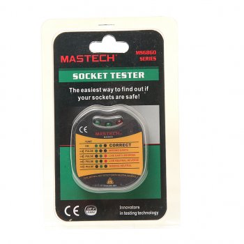 1 079 р. Тестер розеток MS6860D MASTECH MASTECH 13-1260  с доставкой в г. Воронеж. Увеличить фотографию 3