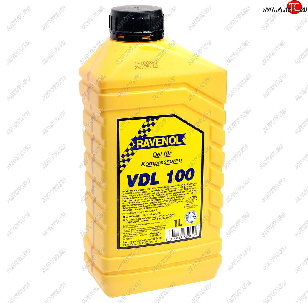 1 199 р. Масло компрессорное VDL-100 1л RAVENOL RAVENOL 1330100-001  с доставкой в г. Воронеж
