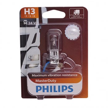 459 р. Лампа 24V H3 70W PK22s блистер (1шт.) Master Duty PHILIPS PHILIPS 13336mdb1  с доставкой в г. Воронеж. Увеличить фотографию 1