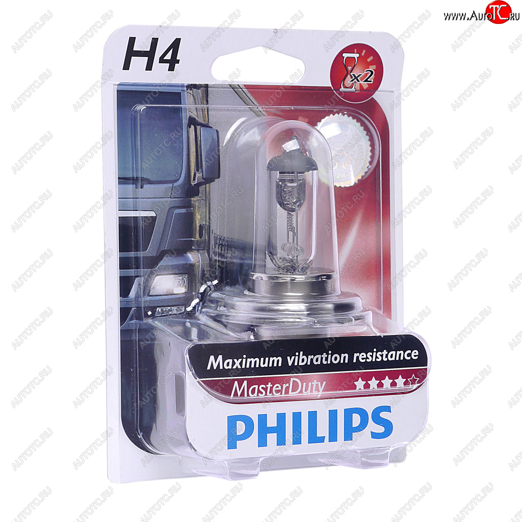 499 р. Лампа 24V H4 7570W P43t-38 блистер (1шт.) Master Duty PHILIPS PHILIPS 13342mdb1  с доставкой в г. Воронеж