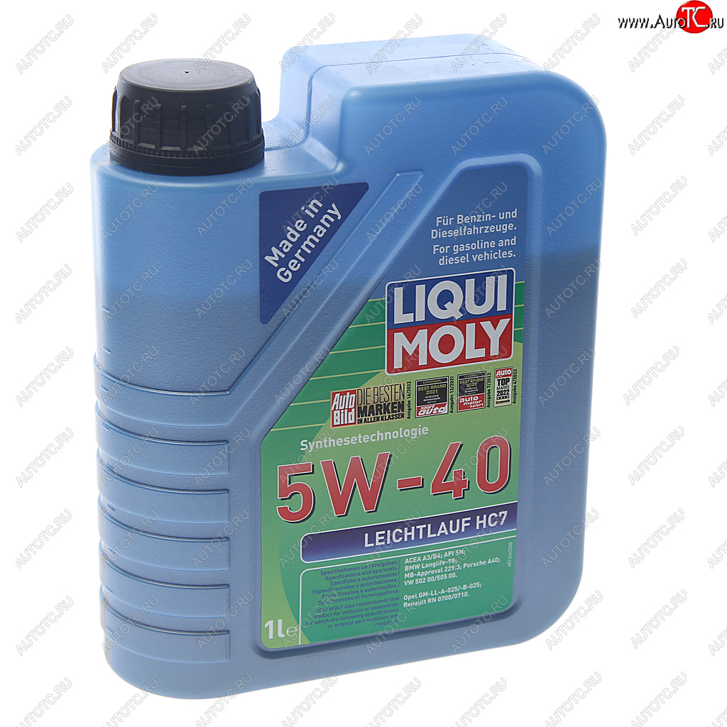 1 499 р. Масло моторное LEICHTLAUF HC7 5W40 синт.1л LIQUI MOLY LIQUI MOLY 1346  с доставкой в г. Воронеж
