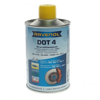 759 р. Жидкость тормозная DOT-4 0.25л RAVENOL RAVENOL 1350601-250  с доставкой в г. Воронеж. Увеличить фотографию 1