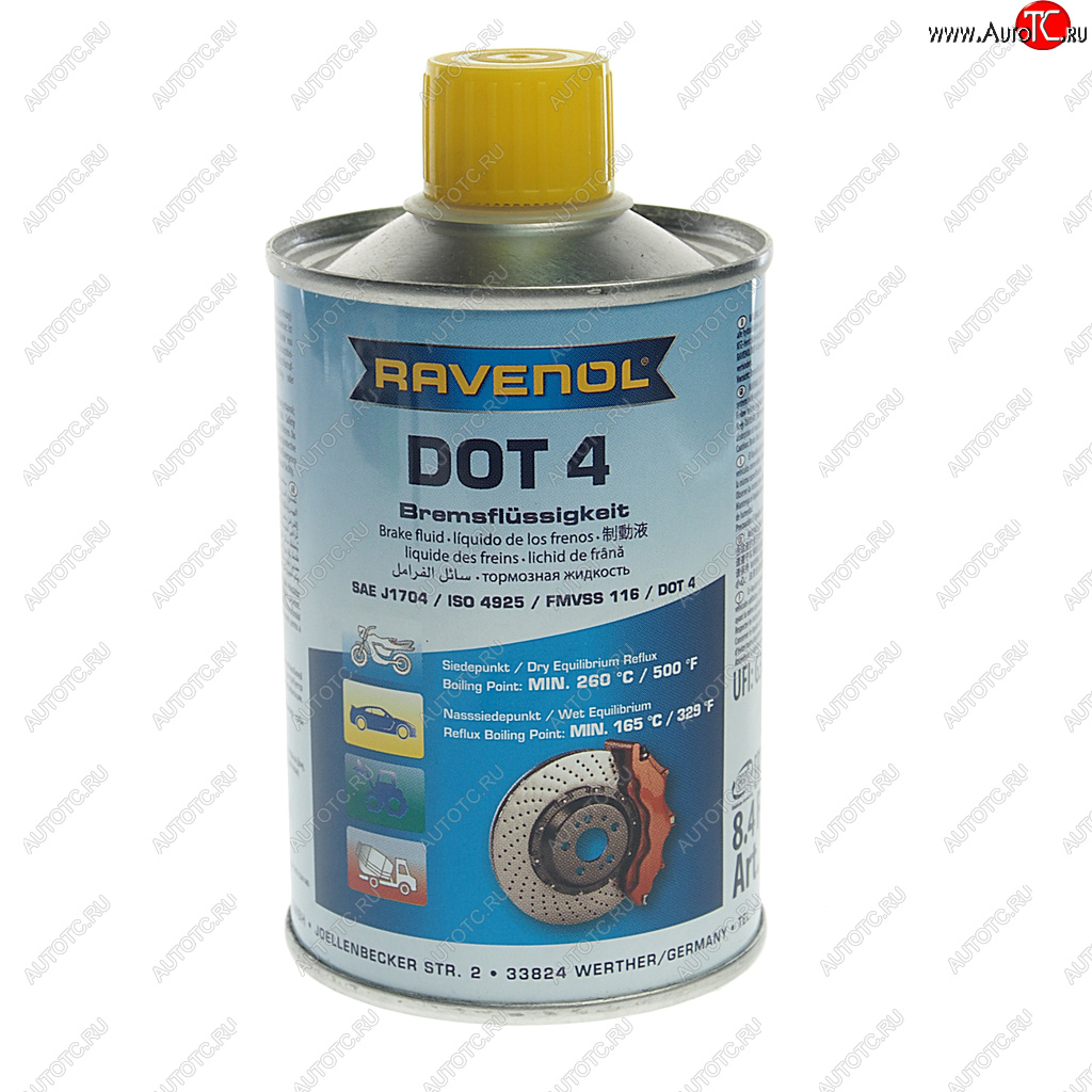 759 р. Жидкость тормозная DOT-4 0.25л RAVENOL RAVENOL 1350601-250  с доставкой в г. Воронеж