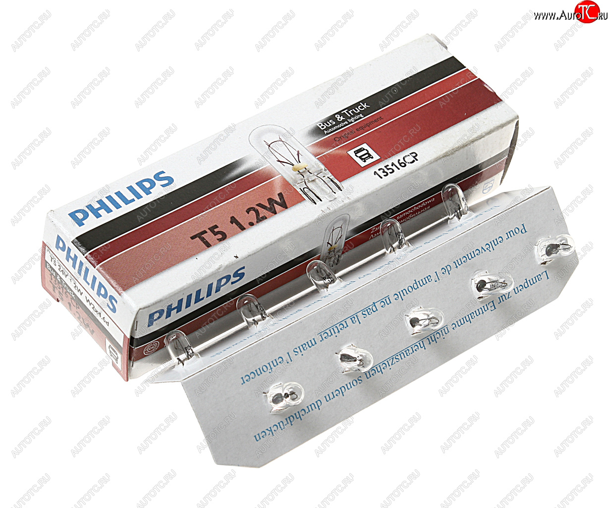 60 р. Лампа 24V W1.2W W2.1x4.6d PHILIPS PHILIPS 13516cp  с доставкой в г. Воронеж
