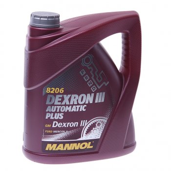 2 669 р. Масло трансмиссионное ATF DEXRON III Automatic Plus 4л 8206 MANNOL MANNOL 1356  с доставкой в г. Воронеж. Увеличить фотографию 1