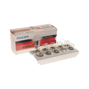 87 р. Лампа 24V R10W BA15s Master Duty PHILIPS PHILIPS 13814mdcp  с доставкой в г. Воронеж. Увеличить фотографию 1
