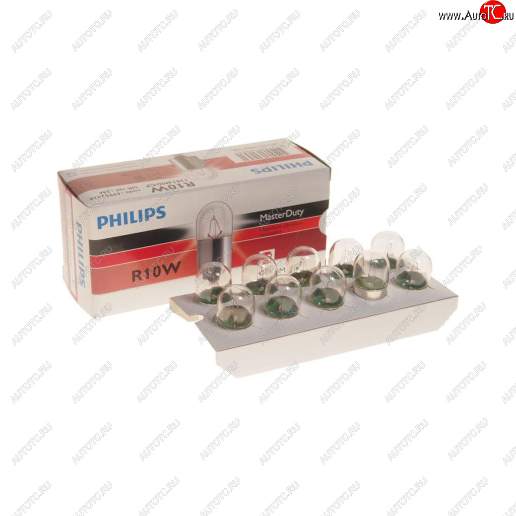 87 р. Лампа 24V R10W BA15s Master Duty PHILIPS PHILIPS 13814mdcp  с доставкой в г. Воронеж