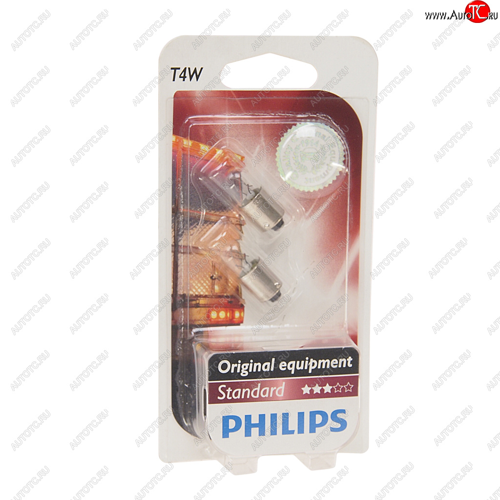 128 р. Лампа 24V T4W BA9s блистер (2шт.) PHILIPS PHILIPS 13929b2  с доставкой в г. Воронеж