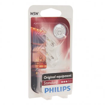 142 р. Лампа 24V W5W T10W W2.1x9.5d блистер (2шт.) PHILIPS PHILIPS 13961b2  с доставкой в г. Воронеж. Увеличить фотографию 1