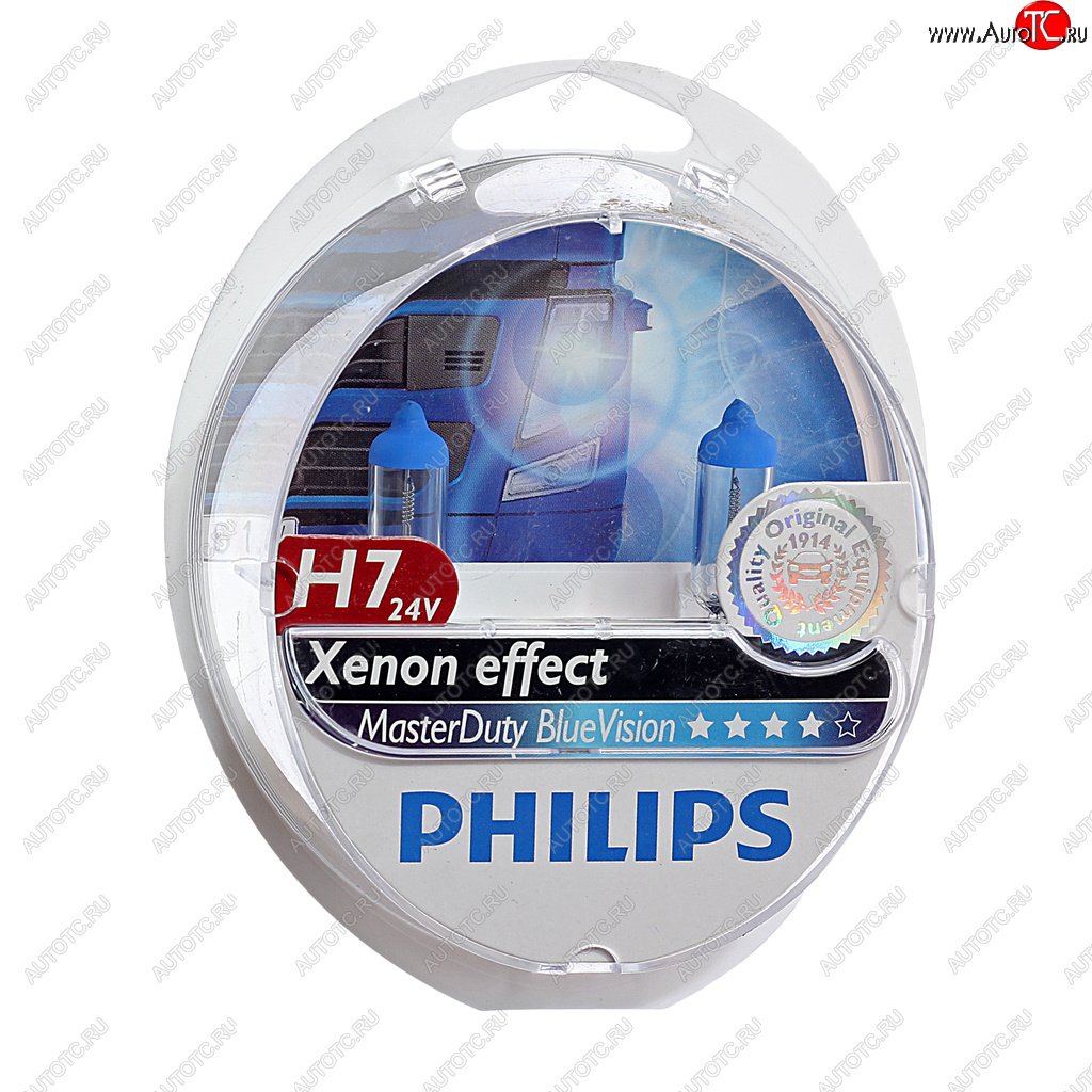 4 849 р. Лампа 24V H7 70W PX26d бокс (2шт.) Master Duty Blue Vision PHILIPS PHILIPS 13972mdbvs2  с доставкой в г. Воронеж