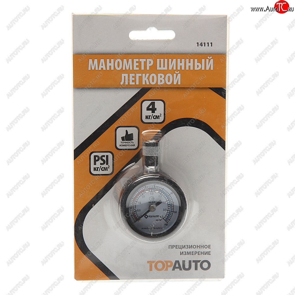 419 р. Манометр шинный легковой автомобиль 4атм. ДРУГ ТОП АВТО ТОП АВТО 14111  с доставкой в г. Воронеж