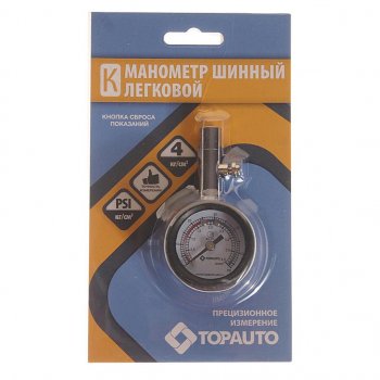 439 р. Манометр шинный легковой автомобиль 4атм. ДРУГ ТОП АВТО ТОП АВТО 14121  с доставкой в г. Воронеж. Увеличить фотографию 1