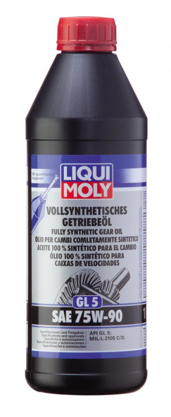 3 199 р. Масло трансмиссионное VOLLSYNTHETISCHES GETRIEBEOIL GL-5 75W90 синт.1л LIQUI MOLY LIQUI MOLY 1414  с доставкой в г. Воронеж. Увеличить фотографию 1