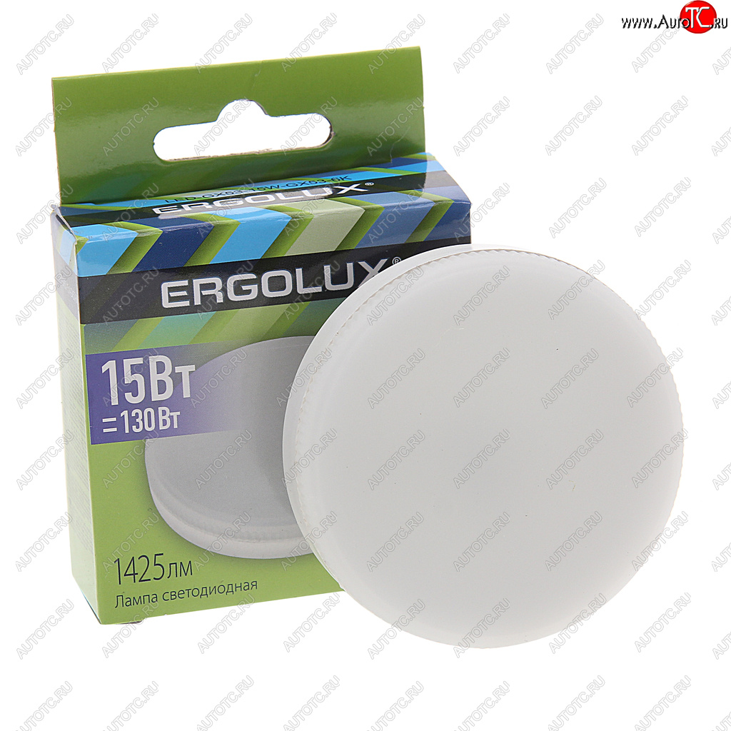 163 р. Лампа светодиодная GX53 15W(130W) 220V дневной свет ERGOLUX ERGOLUX 14240  с доставкой в г. Воронеж