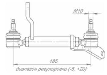 4 899 р. Тяга КАМАЗ-5490 привода КПП задняя в сборе ROSTAR ROSTAR 14401-1703650  с доставкой в г. Воронеж. Увеличить фотографию 2