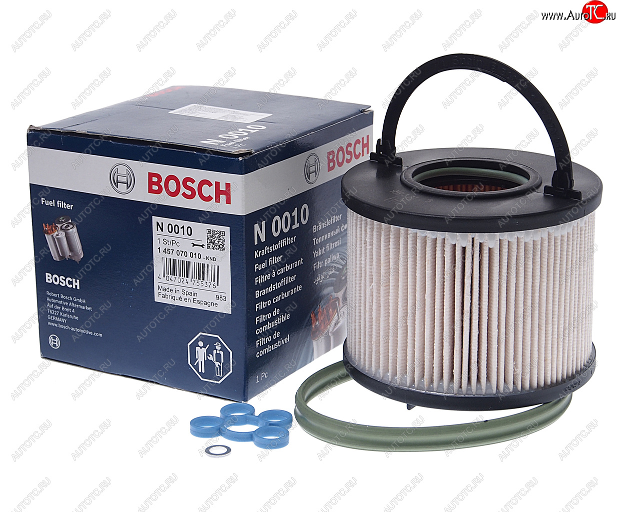 4 299 р. Фильтр топливный VW Touareg (04-) (TDI) AUDI Q7 (06-) BOSCH BOSCH 1457070010 BOSCH 1457070010  с доставкой в г. Воронеж