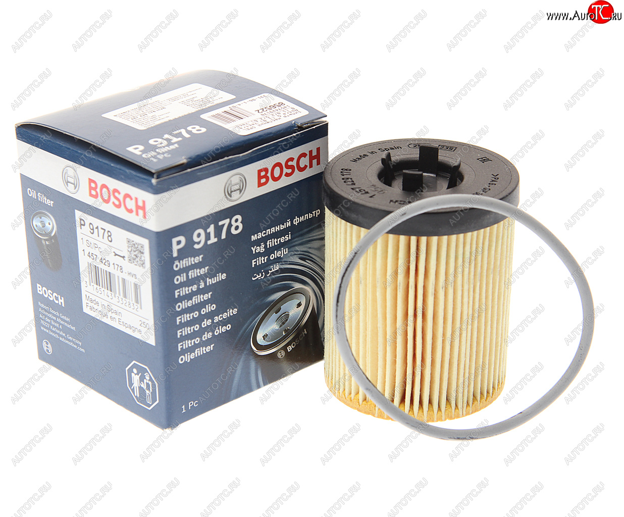 659 р. Фильтр масляный OPEL Astra G (1.8),Vectra B (1.8/2.5/2.6),Vectra C (3.2) BOSCH BOSCH 1457429178 BOSCH 1457429178  с доставкой в г. Воронеж