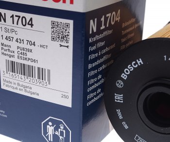 649 р. Фильтр топливный MERCEDES (W202,W210,W163,W220) (TDI) BOSCH BOSCH 1457431704  с доставкой в г. Воронеж. Увеличить фотографию 2