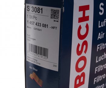 1 029 р. Фильтр воздушный VW AUDI SEAT SKODA BOSCH BOSCH 1457433081  с доставкой в г. Воронеж. Увеличить фотографию 3