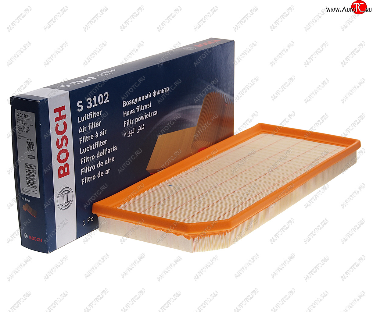 2 799 р. Фильтр воздушный VW Golf 5,Passat B6 (2.0 TFSI) AUDI A3 (04-) BOSCH BOSCH 1457433102 BOSCH 1457433102  с доставкой в г. Воронеж