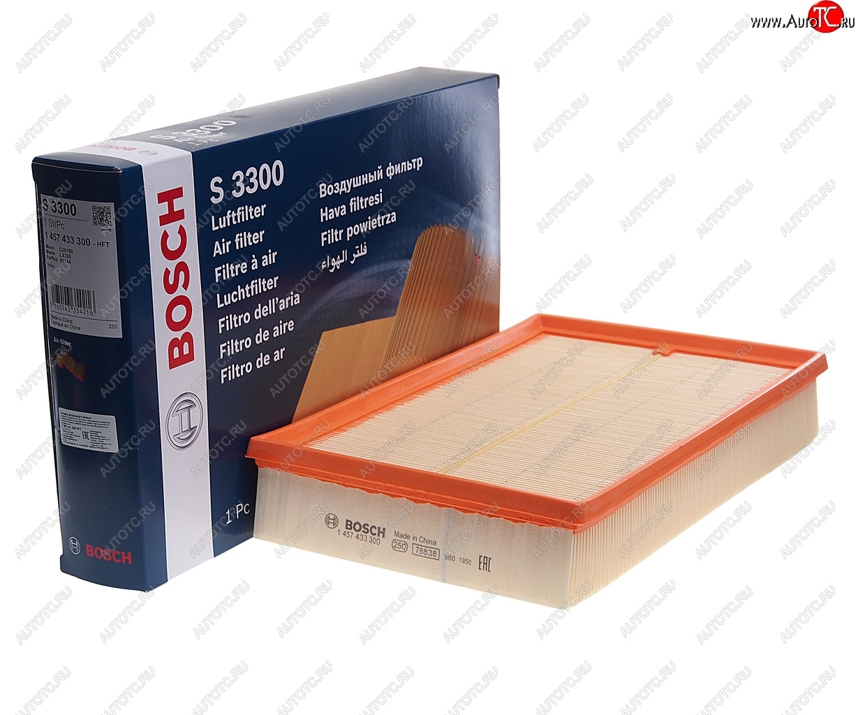 1 379 р. Фильтр воздушный VOLVO S60,S80,XC70 (00-) BOSCH BOSCH 1457433300  с доставкой в г. Воронеж