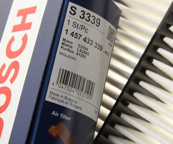 1 499 р. Фильтр воздушный MITSUBISHI Pajero 3 (00-06),4 (06-) BOSCH BOSCH 1457433339  с доставкой в г. Воронеж. Увеличить фотографию 2