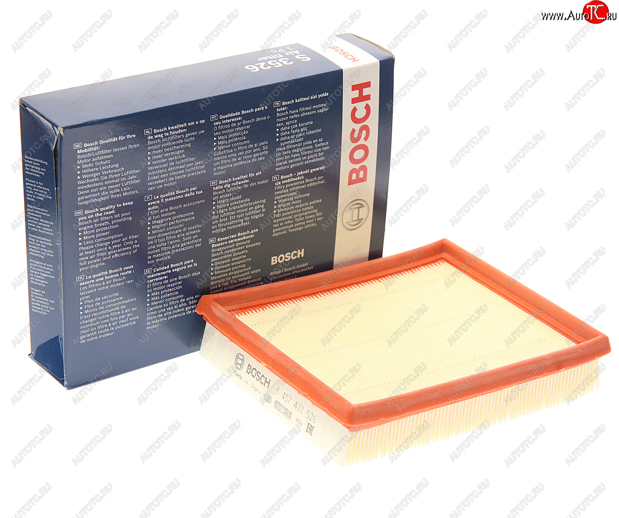 499 р. Фильтр воздушный PEUGEOT 206 (00-) BOSCH BOSCH 1457433526  с доставкой в г. Воронеж