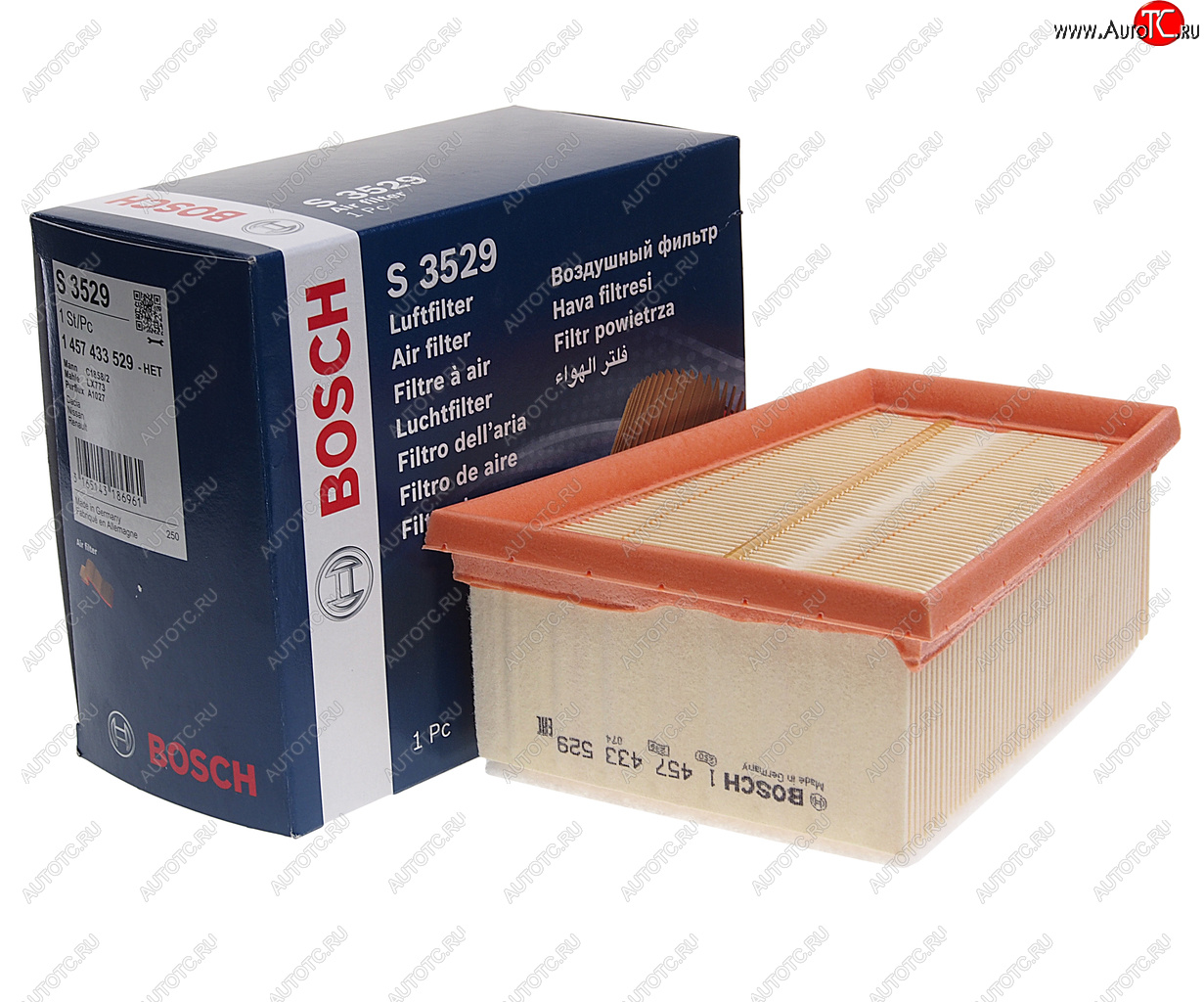 1 039 р. Фильтр воздушный ЛАДА Largus RENAULT Logan,Megane NISSAN Almera BOSCH BOSCH 1457433529  с доставкой в г. Воронеж