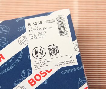1 369 р. Фильтр воздушный ROVER 75 (99-05) (1.8 T1.82.02.5) BOSCH BOSCH 1457433550  с доставкой в г. Воронеж. Увеличить фотографию 2