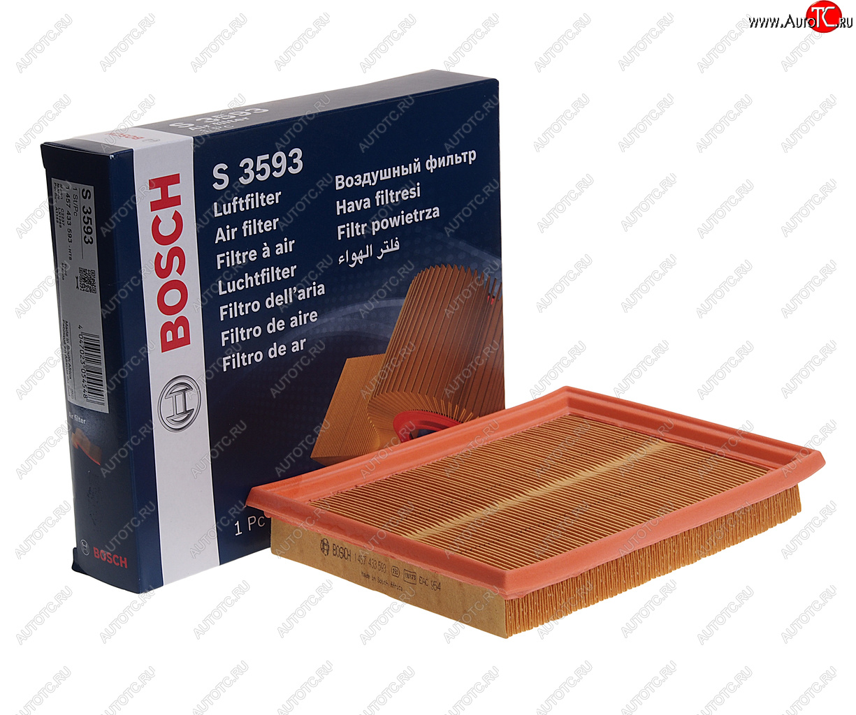 799 р. Фильтр воздушный FORD Fiesta 5 (01-),Fusion (02-) MAZDA 2 (03-) BOSCH BOSCH 1457433593  с доставкой в г. Воронеж