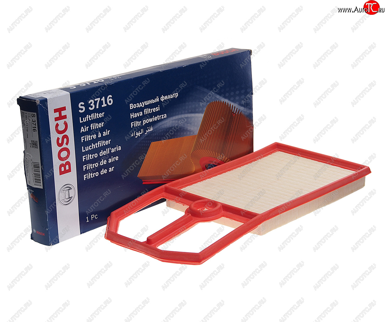 989 р. Фильтр воздушный VW Golf 4 (00-) SEAT Ibiza 2,3,4,Tolledo 2 SKODA Octavia BOSCH BOSCH 1457433716 BOSCH 1457433716  с доставкой в г. Воронеж