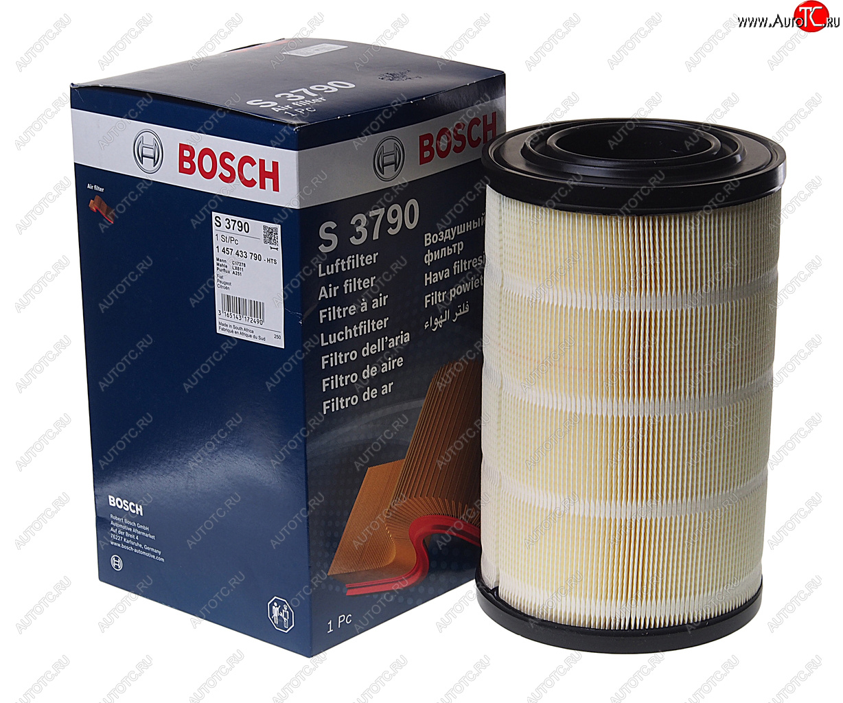 1 579 р. Фильтр воздушный FIAT Ducato (2.3 JTD) (02-) г.Елабуга (07-) BOSCH BOSCH 1457433790  с доставкой в г. Воронеж