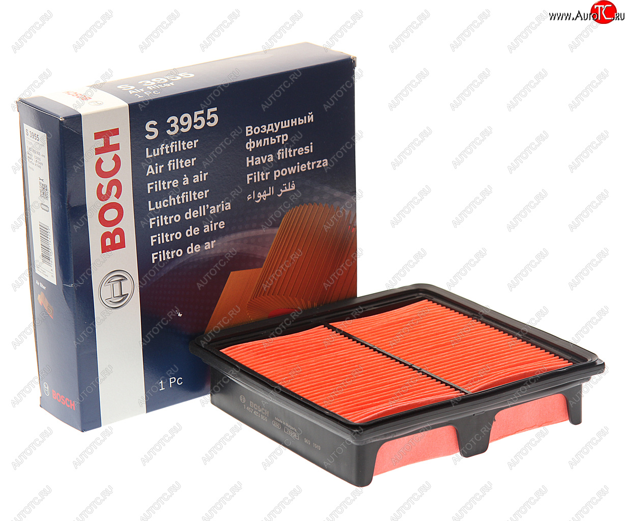 1 049 р. Фильтр воздушный HONDA Civic (95-) BOSCH BOSCH 1457433955 BOSCH 1457433955  с доставкой в г. Воронеж
