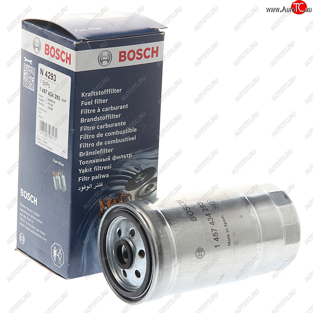 1 299 р. Фильтр топливный FIAT Brava (98-01) BOSCH BOSCH 1457434293 BOSCH 1457434293  с доставкой в г. Воронеж