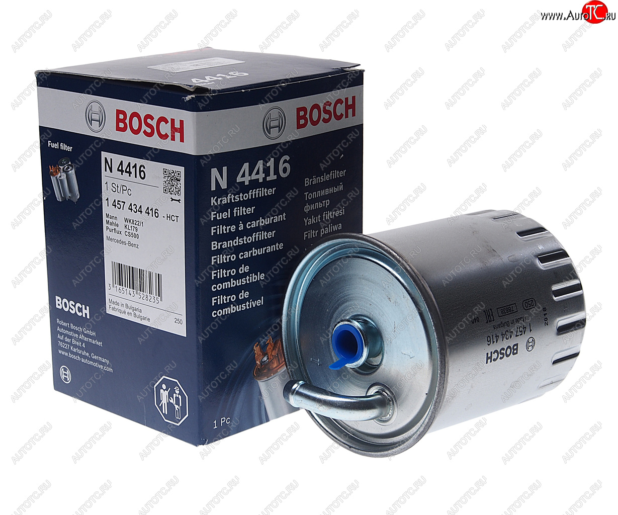 1 229 р. Фильтр топливный MERCEDES C (W203) BOSCH BOSCH 1457434416 BOSCH 1457434416  с доставкой в г. Воронеж