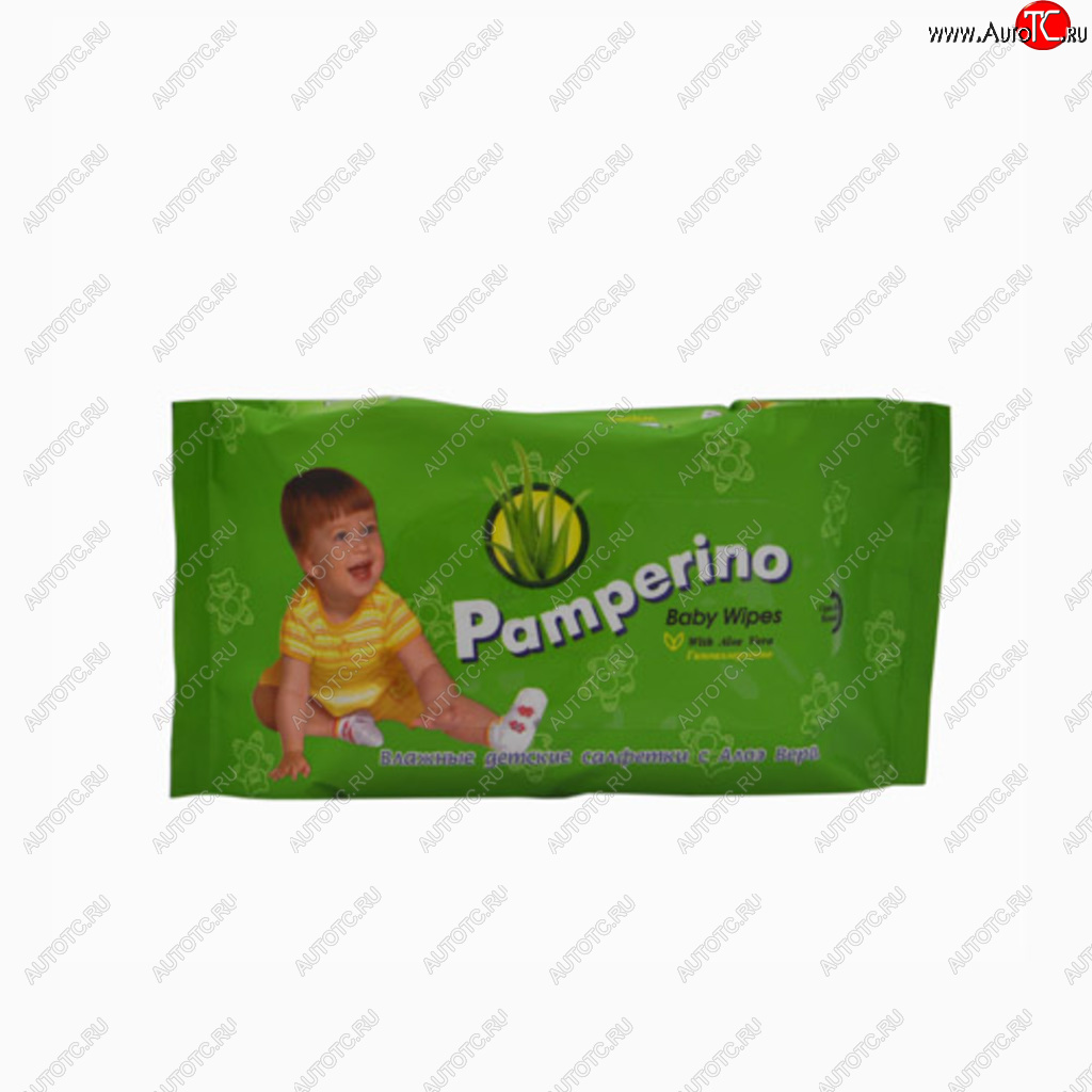 201 р. Салфетка влажная детская 25х15см в мягкой упаковке 80шт. PAMPERINO АВАНГАРД 15308  с доставкой в г. Воронеж