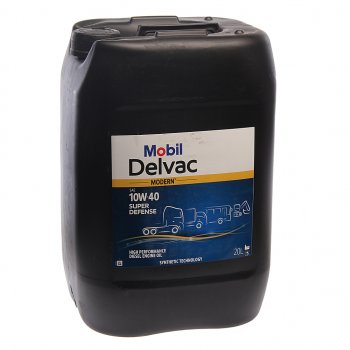 12 899 р. Масло дизельное DELVAC Modern 10W40 Super Defense псинт.20л MOBIL MOBIL 157060  с доставкой в г. Воронеж. Увеличить фотографию 1