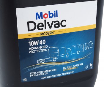 17 299 р. Масло дизельное DELVAC Modern 10W40 Advaced Protection синт.20л MOBIL MOBIL 157068  с доставкой в г. Воронеж. Увеличить фотографию 2