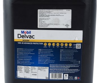 17 299 р. Масло дизельное DELVAC Modern 10W40 Advaced Protection синт.20л MOBIL MOBIL 157068  с доставкой в г. Воронеж. Увеличить фотографию 3