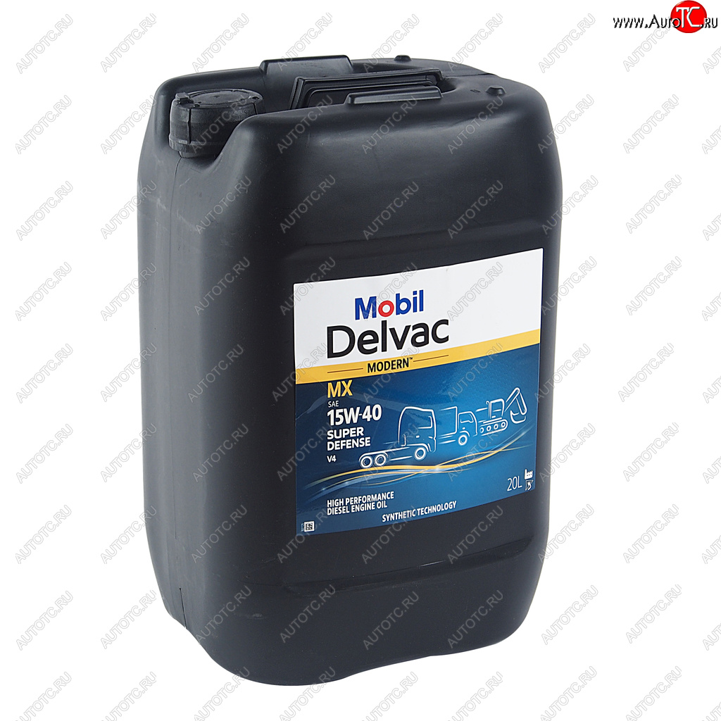 10 899 р. Масло дизельное DELVAC Modern 15W40 Super Defense V4 псинт.20л MOBIL MOBIL 157336  с доставкой в г. Воронеж