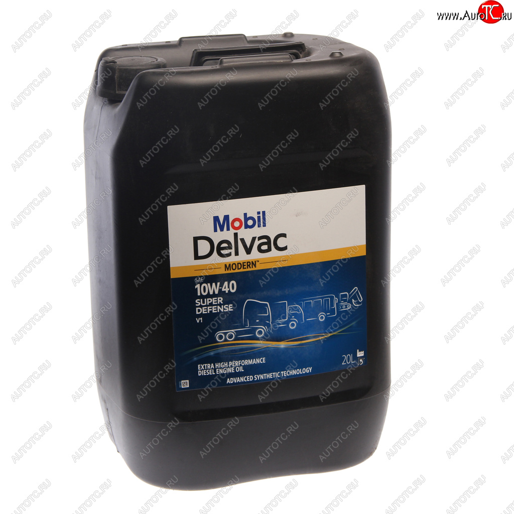 14 949 р. Масло дизельное DELVAC Modern 10W40 Super Defense V1 синт.20л MOBIL MOBIL 157342  с доставкой в г. Воронеж