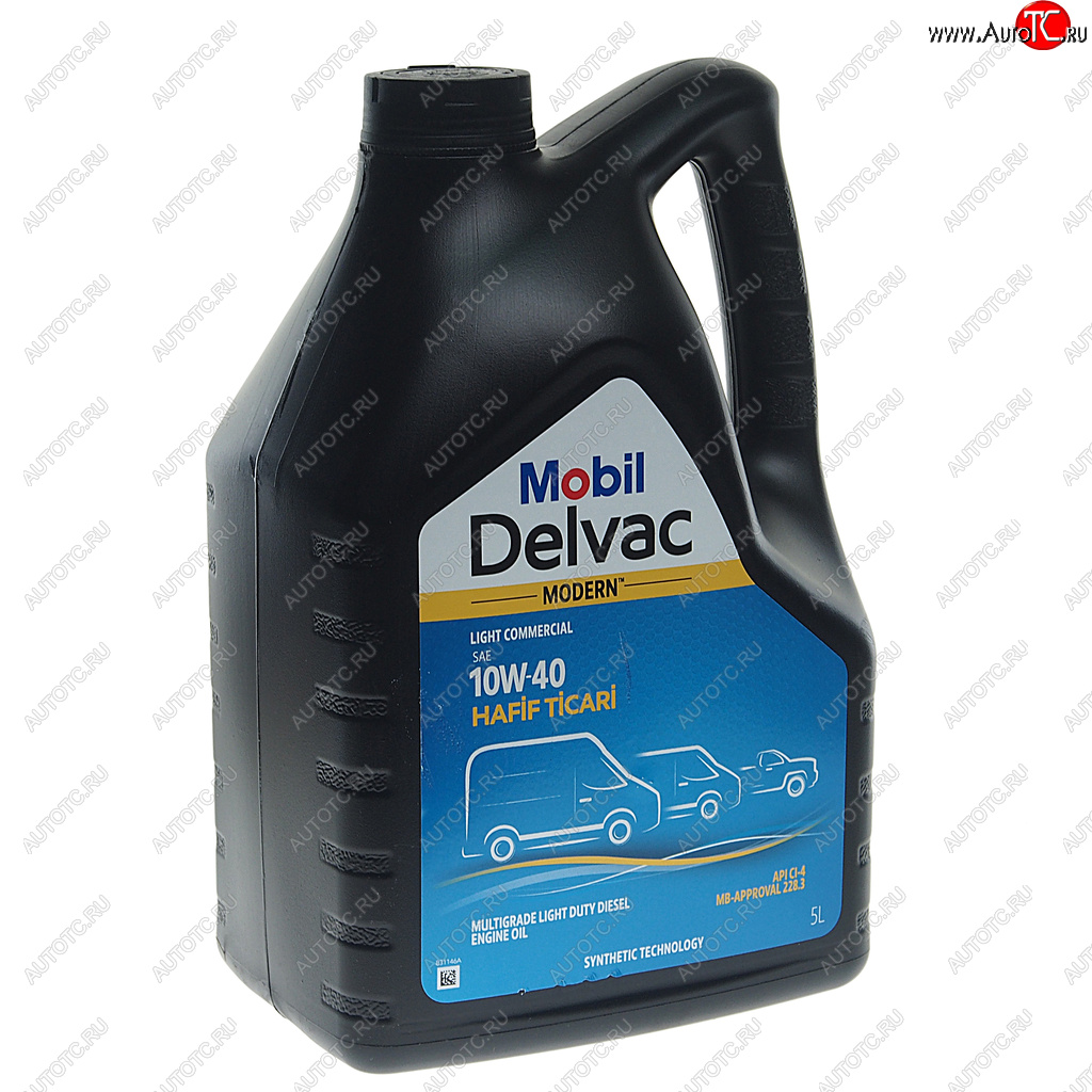 3 799 р. Масло дизельное DELVAC Modern 10W40 Light Commercial синт.5л MOBIL MOBIL 157380  с доставкой в г. Воронеж